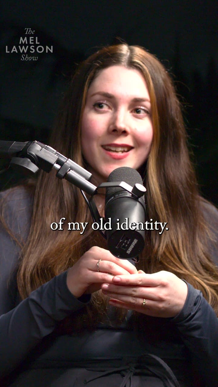 Three of the vertical clips with their captions: Liv Evans, and Mel Lawson in two different episodes